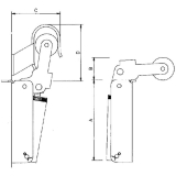 T�rschlie�er Justor, Gr. FR 2, T�rbreite - 1100 mm, Edelstahl
