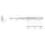 ACCURIDE 5321-60 Kugelkfigfhrung - berauszug, L 300 mm Stahl chromatiert