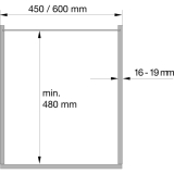 VAUTH-SAGEL VSA Korb Saphir Vorratsschrank, silber, KB 600, H1200-1450 mm