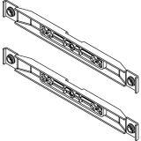 VAUTH-SAGEL HSA Frontbefestigung, KB 300 mm, Stahl verzinkt