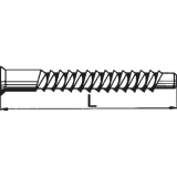 Verbindungsschraube, Innensechsk.3, L 50,  5, FE verzinkt