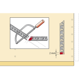 HETTICH SYSTEMA TOP 2000 Verriegelungsstange Stop Control, Lnge 5,5 HE