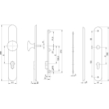 GRUNDMANN SH-Wechselgt. ELEGANT Knopf gerade, TS34-78, oK., Mess. verchr.