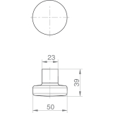 GRUNDMANN Wechselgarnitur WG 1754/WG4 M m. Rosetten PZ, VK 9, Edst. matt