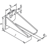 Winkelbefestigung Helm Agrar 404 WD, doppelt