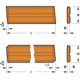 Versofix-Wendeplatte 50 x 10 mm