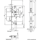 Fluchttrschloss WILKA 6677, 1-flgelig, Funktion B, DM 40, rechts, EN 179/1125