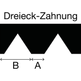 Zahnschiene zu Mutterspachtel Lnge 210 mm Zahnung PK