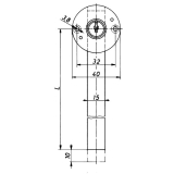 HEKNA 102 Zentralverschluss - � 16, 5 mm, L 20, 5 mm