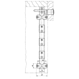 HEKNA 119 Zentralverschluss - � 16, 5 mm, L 20, 5 mm, Zamak