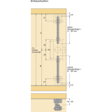 HETTICH PRESTIGE 2000 Zyl.-Drehstangenschloss Z23 Set, Dornma� 25, �18