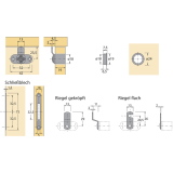 HETTICH PRESTIGE 2000 Zylinder-Hebelschloss Z23 Set, �18, 78020