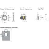 HETTICH PRESTIGE 2000 Zyl.-Hebelschloss, Dornma� 25, 9078882