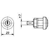 HEKNA ERGO-LINE SYSTEM 30 Zylindereinsatz, Zamak
