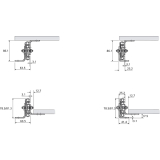 ACCURIDE 634XX Winkelsatz, Lnge 559 mm