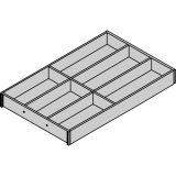 BLUM AMBIA-LINE Besteckeinsatz NL500mm,B300mm, Bardolino Eiche