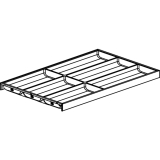 BLUM AMBIA-LINE Besteckeinsatz NL500mm,B300mm, Stahl Oriongrau