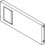 BLUM AMBIA-LINE Querteiler zu Schubkastenrahmen schmal, B100mm, KS Oriongrau