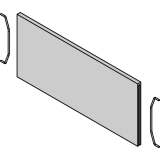 BLUM AMBIA-LINE Querteiler Frontauszugsrahmen, B218mm, Nebraska Eiche