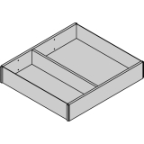 BLUM AMBIA-LINE Schubkastenrahmen ab NL270 mm, B242mm, Nebraska Eiche