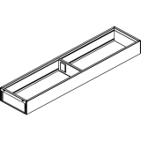 BLUM AMBIA-LINE Schubkastenrahmen schmal, NL450mm, B100mm, Stahl Seidenwei