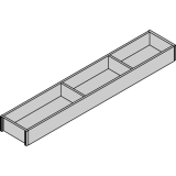 BLUM AMBIA-LINE Schubkastenrahmen schmal, NL600mm, B100mm, Nebraska Eiche