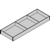 BLUM AMBIA-LINE Schubkastenrahmen breit, NL600mm, B200mm, Nebraska Eiche
