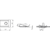 Blechmutter M5/0,5-4,0 Federstahl verzinkt mit metrischem Gewinde