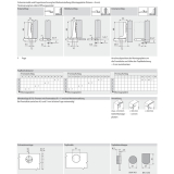 BLUM CLIP top Glastrscharnier 94, 9,5mm gekrpft, mit Feder, Schrauben