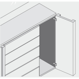 BLUM CLIP top Profiltrscharnier 95, 9,5mm gekrpft, ohne Feder, Schrauben
