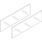 BLUM LEGRABOX free Einschubelement Seite, NL 650 mm, Glas klar