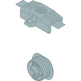 BLUM LEGRABOX Mitnehmer f�r Innenschubkasten, KS Seidenwei�