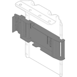 BLUM SERVO-DRIVE Aufnahmewinkel OBEN-vormontiertem Adapter, staubgrau verzinkt