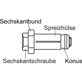 BOXBOLT BQ1G12 Hohlprofilbefestigung Stahl feuerverzinkt fr den Stahlbau