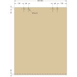 Cinetto PS06 Beschlagset nicht verstellbar, Tragkraft 40k g,1 trig