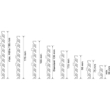 Design Klemmaufnahme Aluprofil - Sockelanwendung