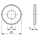 ISO7090 300HV M10 feuerverzinkt Scheibe mit CE-Kennzeichnung