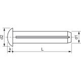 DIN1476 4x10 verzinkt Halbrundkerbnagel