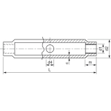 DIN1478 M16 verzinkt Spannschlossmutter aus Stahlrohr