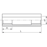 DIN1479 M12x 55 verzinkt Spannschlossmutter aus Stahl