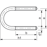 DIN3570 M12 A64 Edelstahl A2 Rundstahlbgel ohne Zubehr
