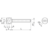 DIN 404 M 6x 20 verzinkt Kreuzlochschraube mit Schlitz