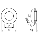DIN6319C 13 blank Kugelscheibe