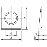 DIN6918 M16 feuerverzinkt Scheibe f�r HV-Verbindungen an U-Profilen Neigung 8 %