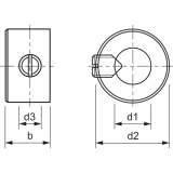 DIN 705 A 6 Edelstahl 1.4305 Stellring mit Gewindestift