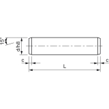 ISO2338 Toleranzfeld h8 2.0x 6 Edelstahl 1.4305 Zylinderstift