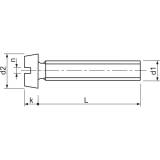 ~ISO1207 4.8 M 4x 60 verzinkt Zylinderschraube mit Schlitz (DIN 84A)
