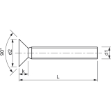 ~ISO7046-1 4.8 M 4x 90 Phillips Kreuzschlitz verzinkt Senkschraube (DIN 965A)