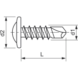 Rckwandbohrschraube 4,2x13 verzinkt