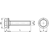 DIN6921 8.8 M 8x 16 verzinkt Sechskantschraube mit Flansch und Sperrverzahnung